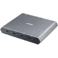 Aten US3311 - KVM / lyd / USB-svitsj - 4 x USB 3.2 Gen 1 - 2 lokalbrukere - stasjonær