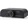 Nedis 4-inngangs Analog Lydvelger 3.5 Mm/rca Til Rca Manuell Metall