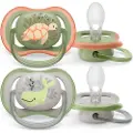 Philips AVENT AVENT ultra air SCF085/60 smokk, Klassisk stil, Ortodontisk, Silikon, Gutt/Jente, Tåler oppvaskmaskin
