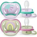 Philips AVENT AVENT ultra air SCF085/59 smokk, Klassisk stil, Ortodontisk, Silikon, Gutt/Jente, Tåler oppvaskmaskin