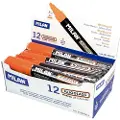 Milan Displayboks 12 Stk. Fluoglass Tusjer Med Meiseltupp 2 Stk. Oransje 4 Mm