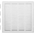 Vevor returluftfilterrist, passer til kanalåpning B20 x H20 tommer, filter ikke inkludert, deksel til returluftventil for vegg, pulverlakkert stål returluftrist avtakbar front/dør for 1 tomme filtre