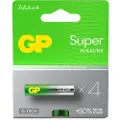 GP Super G-Tech LR03/AAA alkaliske batterier 1000mAh - 4 stk.