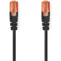 Nedis CCGL85200BK025 networking cable - Svart - 0.3 meter