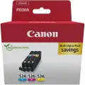 Canon 4541b019 Cli526cmy Blekkpatron