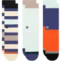 Stance Bayside Crew 3 Pack Socks mønster