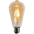 LUEDD E27 dimbar LED filamentpære ST64 gull 4,5W 450 lm 2200K