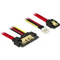 DeLOCK - SATA-kabel - Serial ATA 150/300/600 - SATA-kombo (R) til 4-pin mini-strømkontakt, SATA - 30 cm - låst