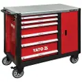 YATO YT-09002, Stål, Rød, 6 skuffer, 1 skuffer, 600 kg, 25 kg