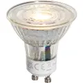 LUEDD GU10 50mm dimbar LED-pære klar 4,9W 500 lm 2700K