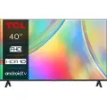 TCL 40S5400A - 40 Diagonalklasse S54 Series LED-bakgrunnsbelyst LCD TV - Smart TV - Android TV - 1080p 1920 x 1080 - HDR - børstet mørkt metall (foran)
