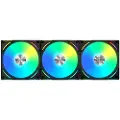 Lian Li UNI FAN AL120 V2 (3-pack) - Kabinettvifte - 120mm - Svart med RGB LED-lys - 29 dBA
