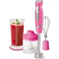 Sencor SHB 4468RS-EUE3, Stav Mikser, 0,7 l, Pulsfunksjon, Isknusing, 1000 W, Rosa, Rustfritt stål