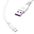 Dudao USB-kabel USB til USB-C 5A 2 m - hvit