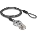 Navilock - Sikkerhetskabellås - with combination lock and steel plate with adhesive pad - svart - 1.8 m