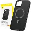 Baseus Magnetisk telefondeksel for iPhone 15 ProMax Baseus Fauxther Series (svart)