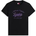 Tommy Hilfiger for woman. DW0DW21404 Essential Logo T-shirt black (L), Casual, Short sleeve, Organic Cotton, Sustainable