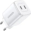 UGREEN Nexode GaN 45W Dual USB-C PD Charger - White