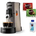 Philips Senseo Select CSA240 - Kaffemaskin - 1 bar - nougat and cashmere gray