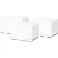 Mercusys Halo H70X V1 - Wi-Fi-system - (3 rutere) - inntil 6000 kvadratfot - maske 1GbE - Wi-Fi 6 - Dobbeltbånd (en pakke 3)