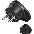 Hama Traveladapter Type E/F Universal World-EU Black