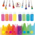 Artico Akrylmaling Neon 80ml 4-pak - Blå/Grønn/Lilla