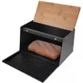 Klausberg brødboks laget av tre og stål (KB-7467)