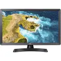 LG 24TQ510S-PZ - LED-skjerm med TV-kanalvelger - Smart - 23.6 - 1366 x 768 HD - 250 cd/m² - 1000:1 - 14 ms - 2xHDMI - høyttalere - svart, jerngrå