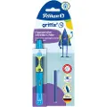 Pelikan griffix, Blå, Fyllesystem med patron, Blå, Plast, Rustfritt stål, Høyrehendt