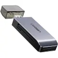 UGREEN 50541, CF, CF Type II, MMC, MMCmicro, MS PRO, MS Pro-HG, MS XC-HG Duo, Memory Stick (MS), MicroSD..., Stål, 5000 Mbit/s, USB 3.2 Gen 1 (3.1 Gen 1)