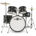 Gear4Music Junior 5-dels Trommesett fra Gear4music Svart - Nesten ny