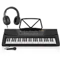 Gear4Music MK-1000 Bærbart Keyboard med 54 Tangenter fra Gear4music Nybegynnerpakke