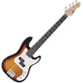 Gear4Music 3/4 LA Bass Guitar by Gear4music Sunburst