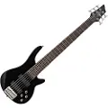 Gear4Music Chicago 6-strengers Bassgitar fra Gear4music Svart