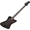 Gear4Music Harlem Z Bass Guitar fra Gear4music Trans Black