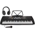 Gear4Music MK-2000 Bærbart Keyboard med 61 Taster fra Gear4music - Nybegynnerpakke