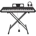 Gear4Music SDP-3 Scenepiano fra Gear4music + Stativ Pedal og Hodetelefoner