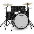 Gear4Music BDK-22 Expanded Rock Drum Kit by Gear4music Black