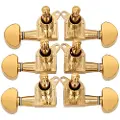 Gear4Music Guitarworks Stemmeskruer 3-A-Side Kidney Keys Gull
