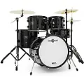 Gear4Music BDK-18 Expanded Jazz Drum Kit by Gear4music Black