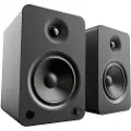 Kanto Audio Kanto YU6 Powered Bookshelf Speakers with S6 Tilted Stands Black