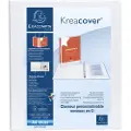 Exacompta Kreacover - Ringperm for presentasjoner - bokryggbredde: 34 mm - for A4 Maxi, 297 x 242 mm - hvit