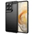 Mtp Products Motorola Moto G Stylus 5G (2025) Børstet TPU-deksel - karbonfiber - svart
