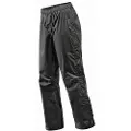 Vaude Women's Fluid Full-Zip Pants S/S, regnbukser, dame, svart