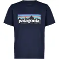 Patagonia P-6 Logo Kids T-skjorte blå
