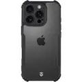 Tactical iPhone 16 Pro Quantum Stealth-deksel med forsterkede hjørner - klar / svart