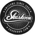 Sharkoon - Gulvmatte for gaming - rund - 120 cm - svart, hvit