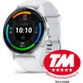 Garmin Venu 3 - 45 mm - hvitsteinsfiberforsterket polymer - smartklokke med bånd - silikon - håndleddstørrelse: 135-200 mm - display 1.4 - 8 GB - Bluetooth, ANT+, Wi-Fi - 30 g