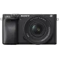 Sony a6400 ILCE-6400 - Digitalkamera - speilløst - 24.2 MP - APS-C - 4K / 30 fps 16-50 mm Power Zoom-linse - Wi-Fi, NFC, Bluetooth - svart
