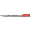 Staedtler Lumocolor 316 - Markør - ikke-permanent - rød - vannbasert blekk - 0.6 mm - fin
